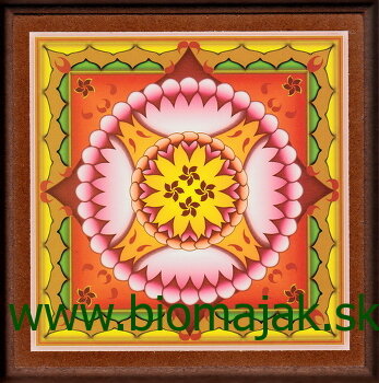 Kvetinová mandala 108 