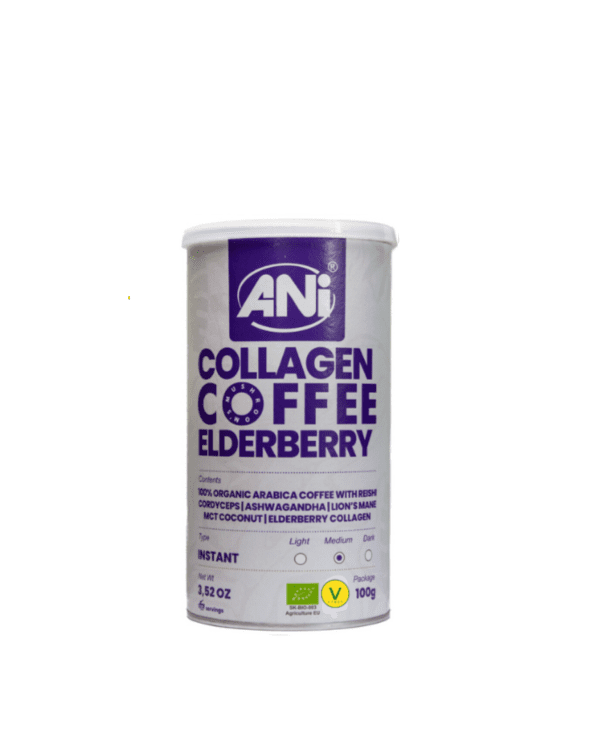 Káva Reishi - Kolagén - Baza čierna-Cordyceps - Ashwagandha - Koralovec BIO