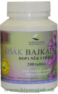 Šišiak bajkalský 200 tabl.