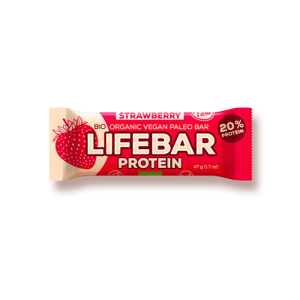 Tyčinka Lifebar Protein Jahoda BIO RAW 47g